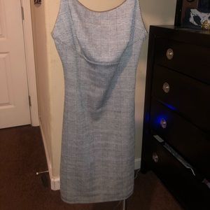 Black and white mini dress